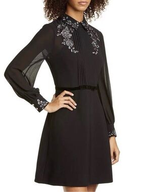 Ted Baker Amaali Lace Appliqué Fit & Flare Dress size 0